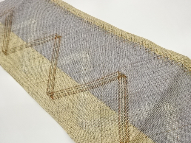 JAPANESE NAGOYA OBI / KUMI-ORI / WOVEN GEOMETRIC